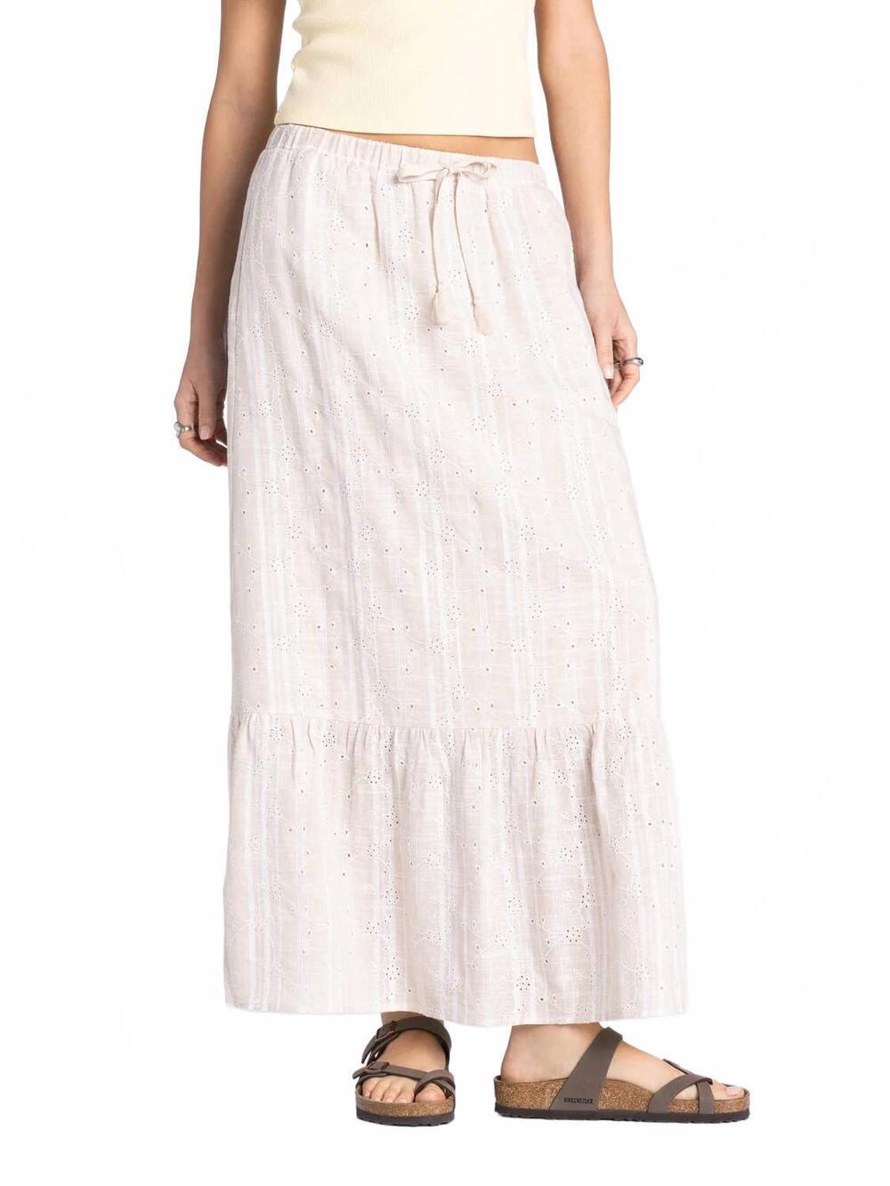 NEW THREAD & SUPPLY morning glory skirt in taupe